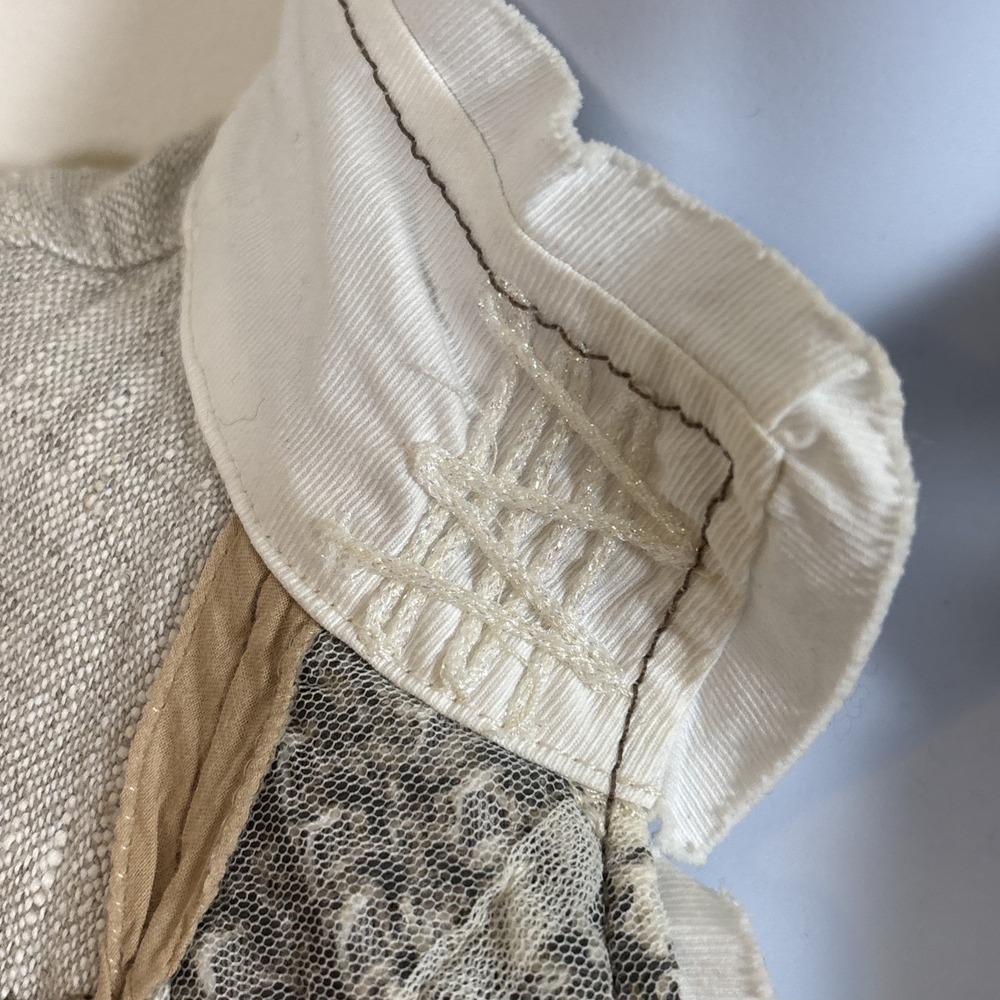 Elisa Cavaletti Daniela Dallavalle Jacket Sz XS Linen Cotton Stretch Art to Wear - Picture 9 of 16
